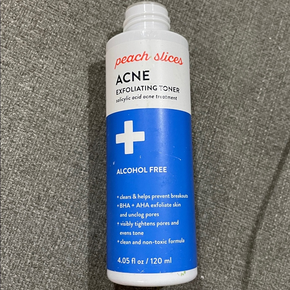 Peach slices acne exfoliating toner Salicylic Acid acne Treatment